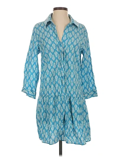 Pre-owned Zara Casual Dress In Blue