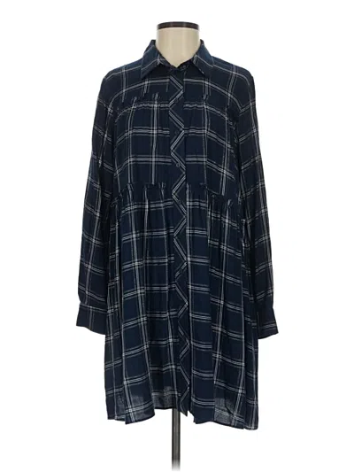 Pre-owned Zara Casual Dress In Blue