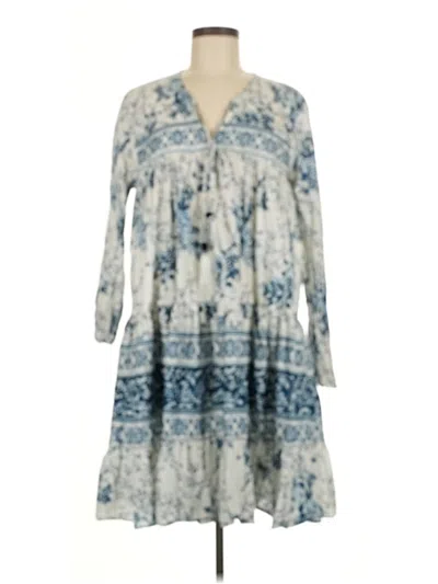 Pre-owned Zara Casual Dress In Blue
