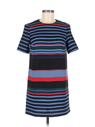 Pre-owned Zara Casual Dress In Blue