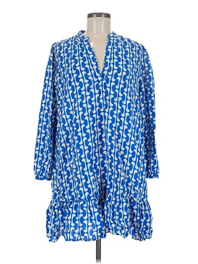 Pre-owned Zara Casual Dress In Blue