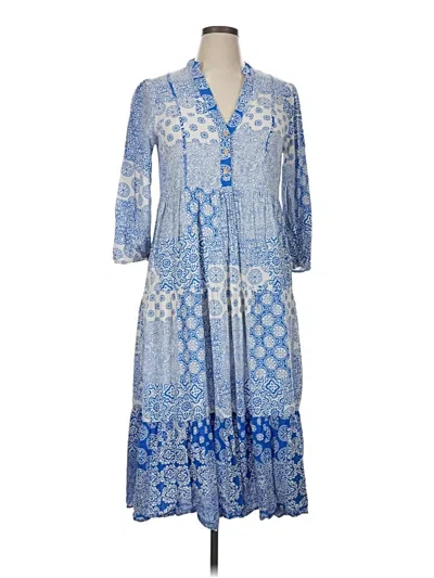 Pre-owned Zara Casual Dress In Blue