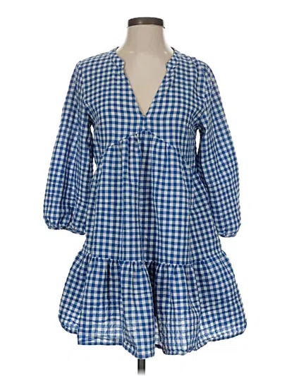 Pre-owned Zara Casual Dress In Blue