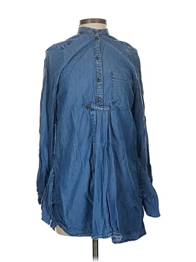 Pre-owned Zara Casual Dress In Blue