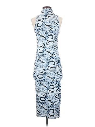 Pre-owned Zara Casual Dress In Blue