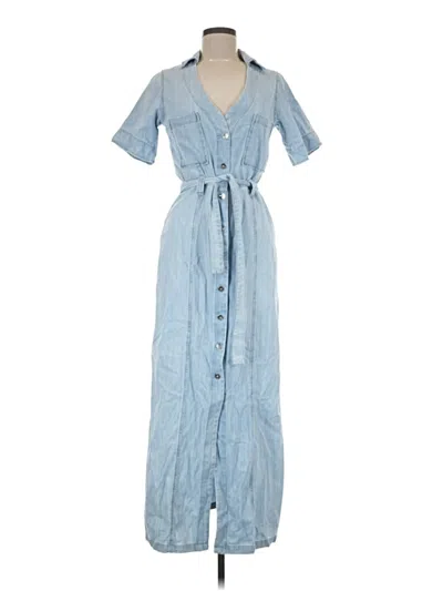 Pre-owned Zara Casual Dress In Blue