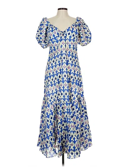 Pre-owned Zara Casual Dress In Blue