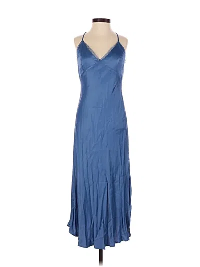 Pre-owned Zara Casual Dress In Blue