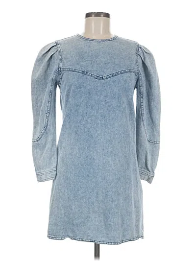 Pre-owned Zara Casual Dress In Blue