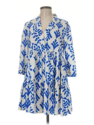 Pre-owned Zara Casual Dress In Blue