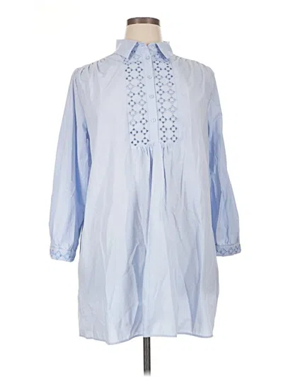 Pre-owned Zara Casual Dress In Blue