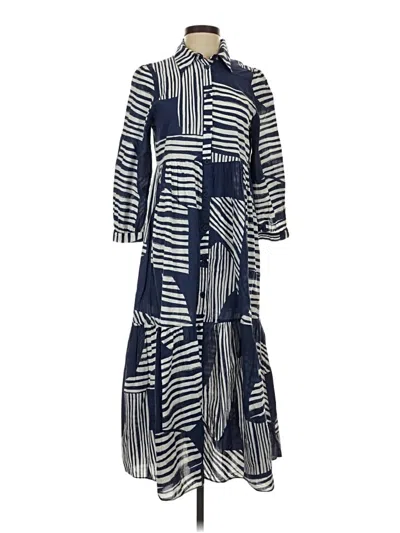Pre-owned Zara Casual Dress In Blue