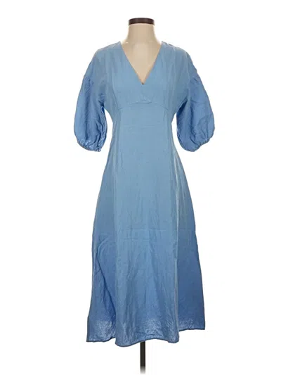 Pre-owned Zara Casual Dress In Blue