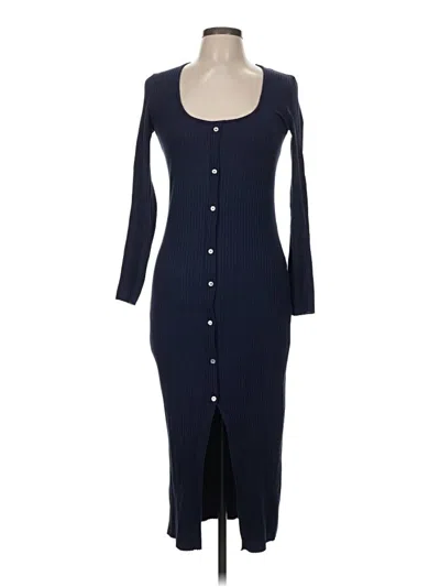 Pre-owned Zara Casual Dress In Blue