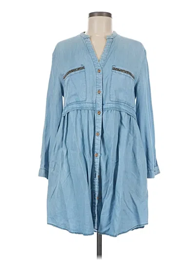 Pre-owned Zara Casual Dress In Blue