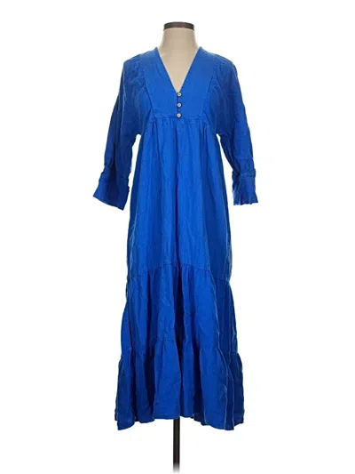 Pre-owned Zara Casual Dress In Blue