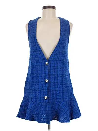Pre-owned Zara Casual Dress In Blue