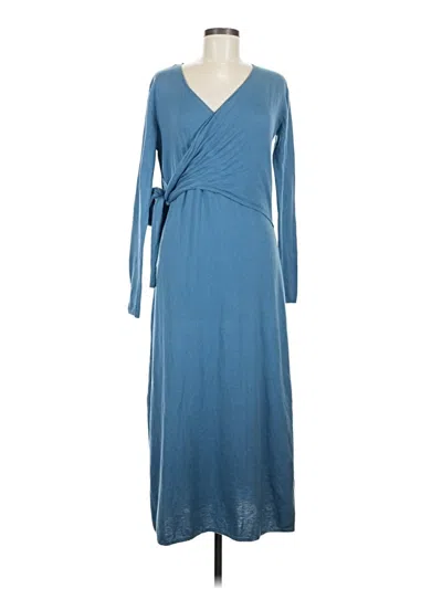 Pre-owned Zara Casual Dress In Blue
