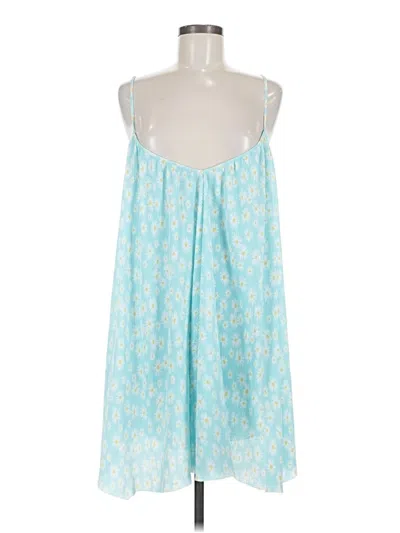 Pre-owned Zara Casual Dress In Blue