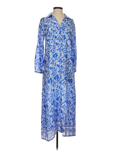 Pre-owned Zara Casual Dress In Blue