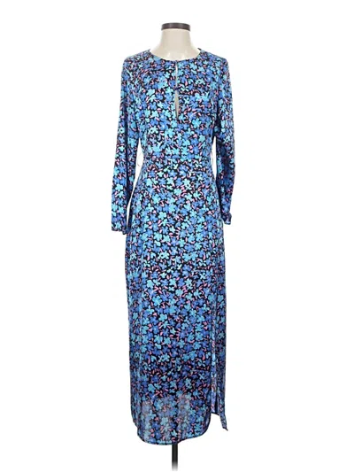 Pre-owned Zara Casual Dress In Blue