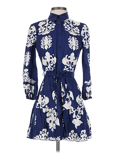Pre-owned Zara Casual Dress In Blue
