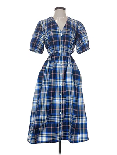 Pre-owned Zara Casual Dress In Blue