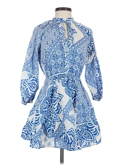 Pre-owned Zara Casual Dress In Blue