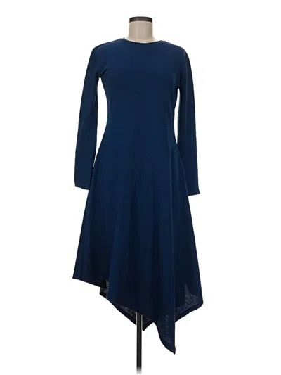 Pre-owned Zara Casual Dress In Blue