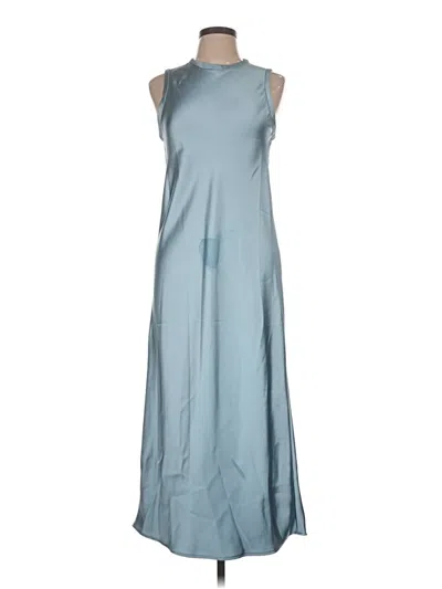 Pre-owned Zara Casual Dress In Blue