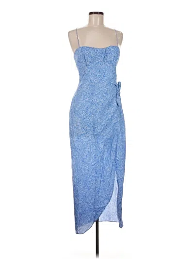 Pre-owned Zara Casual Dress In Blue
