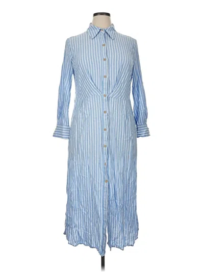 Pre-owned Zara Casual Dress In Blue