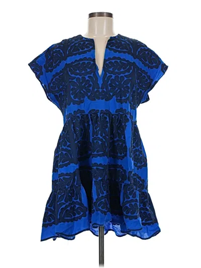 Pre-owned Zara Casual Dress In Blue