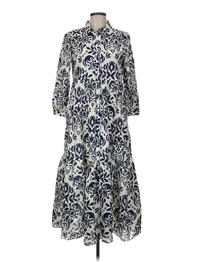 Pre-owned Zara Casual Dress In Blue