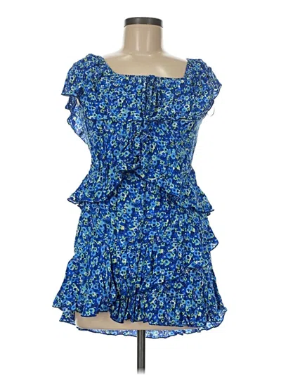 Pre-owned Zara Casual Dress In Blue