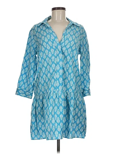 Pre-owned Zara Casual Dress In Blue