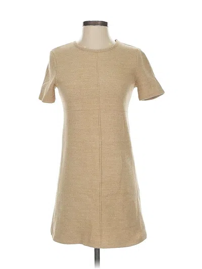 Pre-owned Zara Casual Dress In Brown