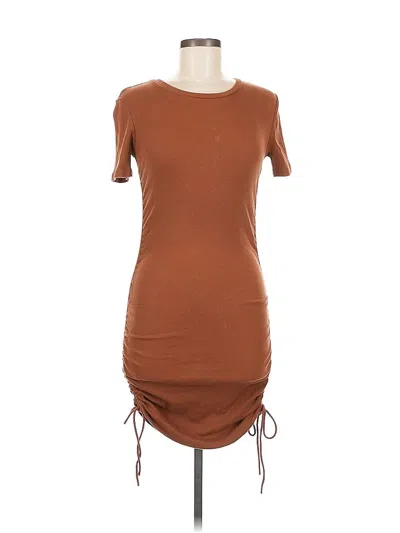 Pre-owned Zara Casual Dress In Brown