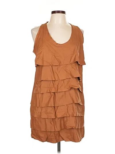 Pre-owned Zara Casual Dress In Brown