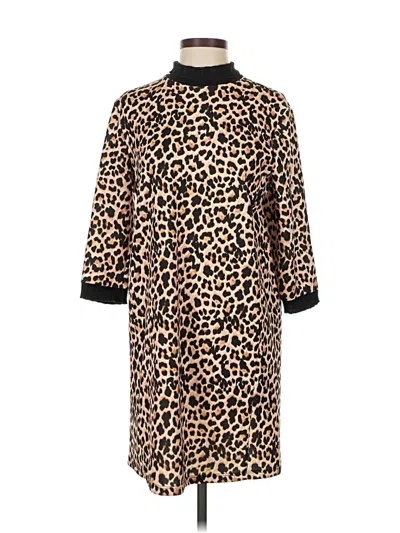 Pre-owned Zara Casual Dress In Brown