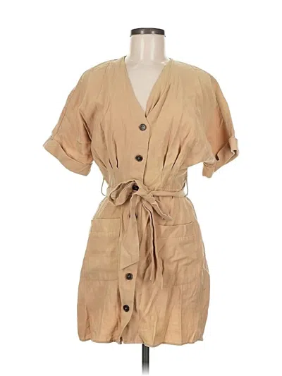 Pre-owned Zara Casual Dress In Brown