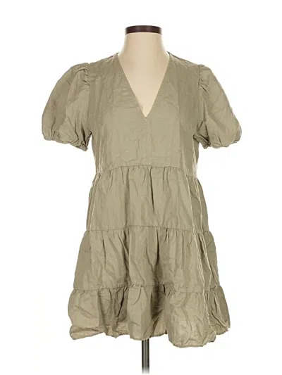 Pre-owned Zara Casual Dress In Brown