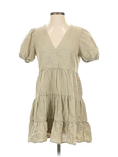Pre-owned Zara Casual Dress In Brown