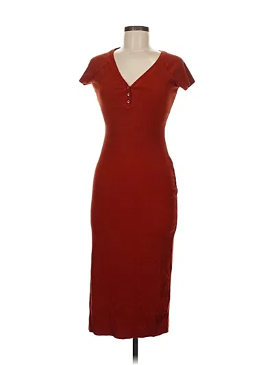 Pre-owned Zara Casual Dress In Brown