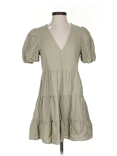 Pre-owned Zara Casual Dress In Brown
