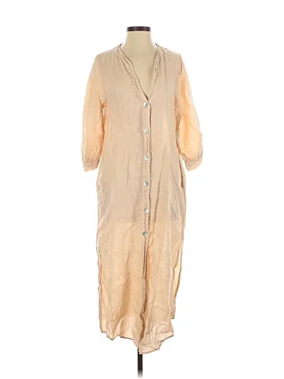 Pre-owned Zara Casual Dress In Brown