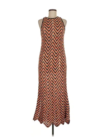 Pre-owned Zara Casual Dress In Brown