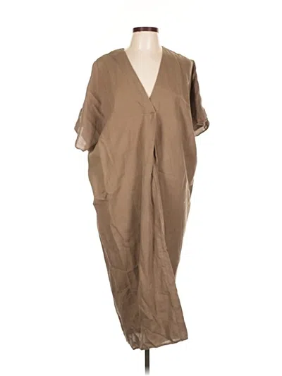 Pre-owned Zara Casual Dress In Brown