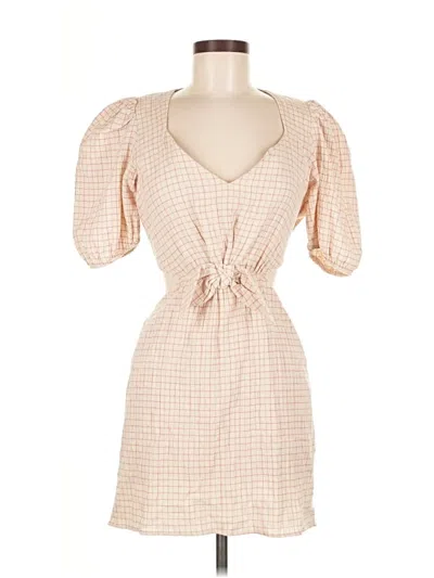 Pre-owned Zara Casual Dress In Brown