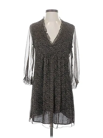 Pre-owned Zara Casual Dress In Brown